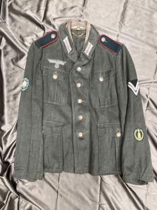 WWII GERMAN HEER ARTILLERY HBT TUNIC