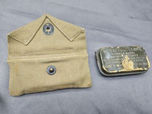 Original WWII US First Aid Kit and Pouch. Pouch is …
