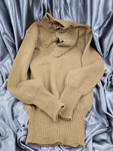 WWII US ARMY 5 BUTTONS WOOL SWEATER SIZE 38-40