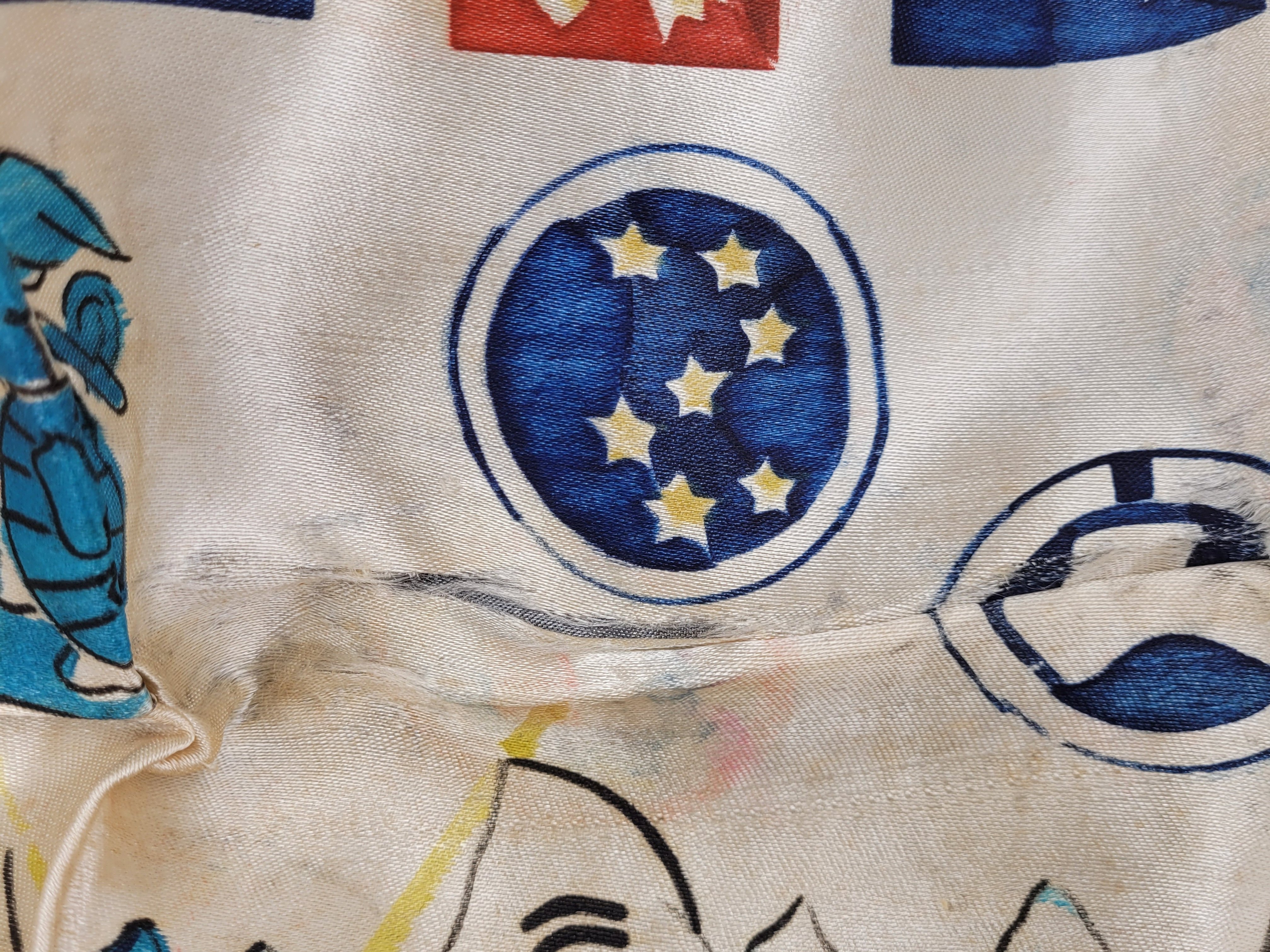 KOREAN WAR PAINTED SILK SCARF — image 3
