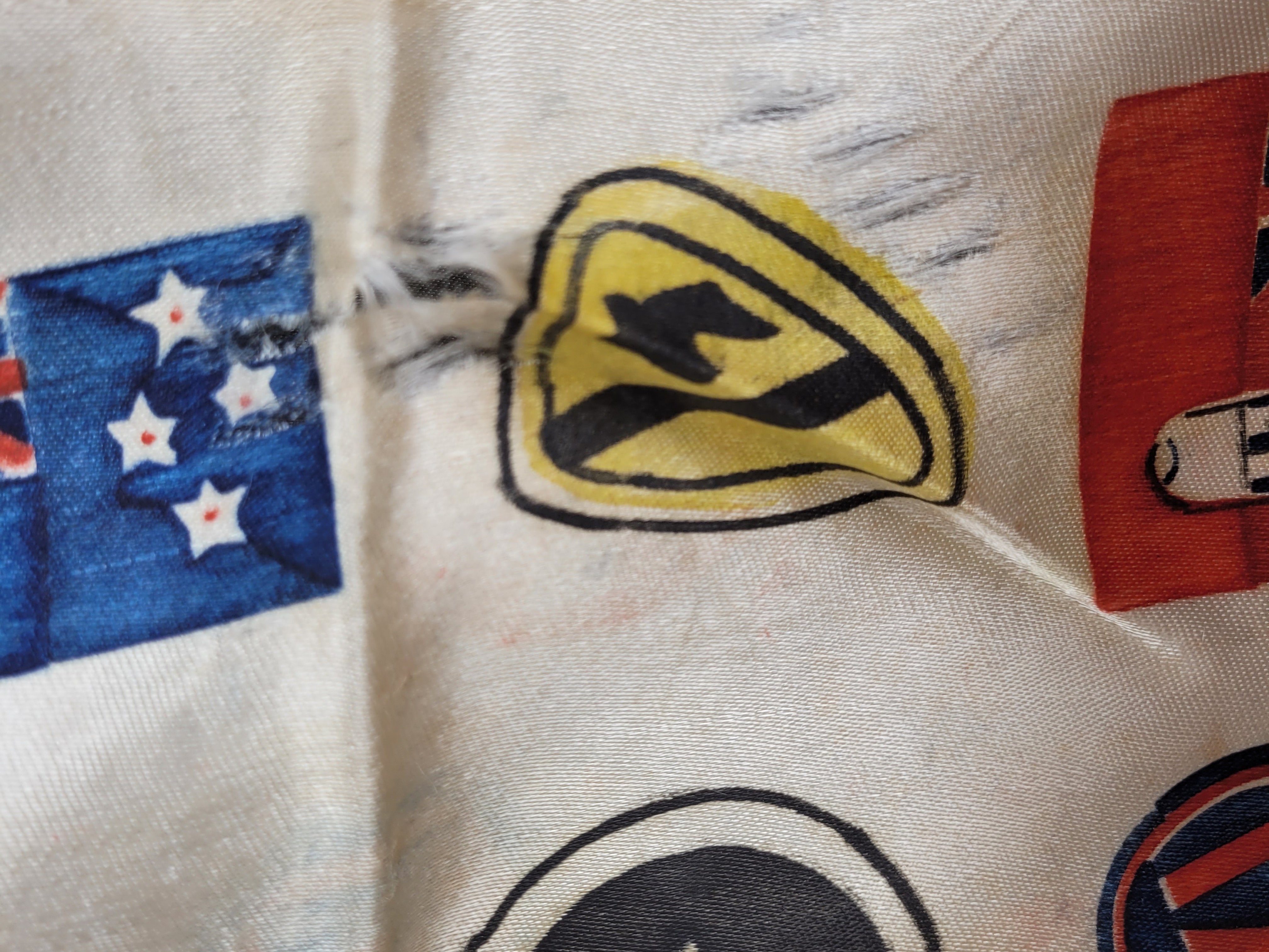 KOREAN WAR PAINTED SILK SCARF — image 5
