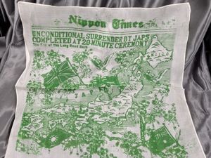 WWII NIPPON TIMES SILK SCARF