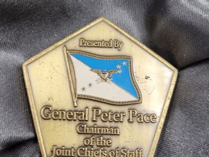 INVASION OF IRAQ CHALLENGE COIN - USMC GENERAL PETER PACE