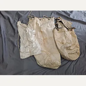 WWII US Navy Sea Bags Named Grouping.