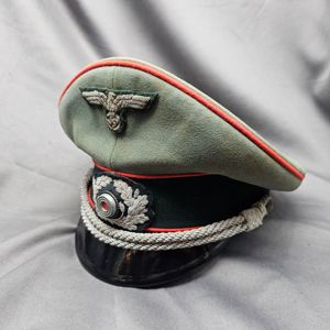 WWII German Army Artillery Officer Visor Cap