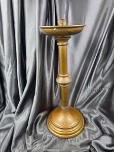 WWII US CHAPLAIN CANDLE STICK HOLDER