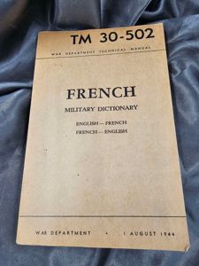 WWII FRENCH MILITARY DICTIONARY