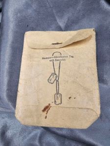 WWII US DOG TAG CHAIN