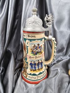 WWI GERMAN COMMEMORATIVE REGIMENTAL DRINKING STEIN