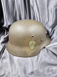 NORWEGIAN ARMY HELMET (WWII GERMAN REISSUE