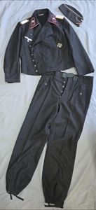 WWII Heer Panzer Major Wrap, Cap and Trousers
