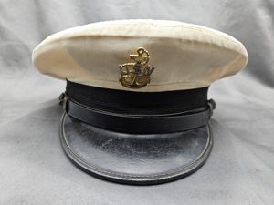 WWII USN Chief Petty Officer White Visor
