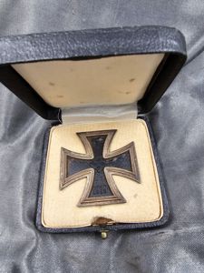 WWII GERMAN FIRST CLASS IRON CROSS IN CASE