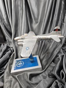 ANTIQUE BALSALM AIRPLANE ART OF A B-17