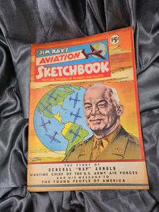 WWII ERA JIM RAYS AVIATION SKETCHBOOK COMIC BOOK