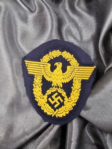 WWII GERMAN WATER POLICE SLEEVE BADGE