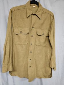 WWII US ENLISTED SERVICE SHIRT 14 1/2 X 32
