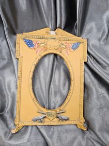 WWI US IRON CAST PHOTO FRAME