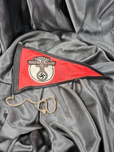 WWII GERMAN NSKK VEHICLE PENNANT