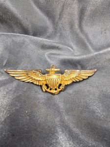 WWII US NAVY 1/20 GOLD FULL PILOT WINGS