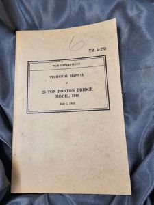 WWII US PONTON BRIDGE TRAINING MANUAL