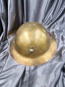 TRENCH ART FULL SIZE USMC HELMET
