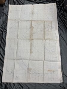 WWII LORAN AIR NAVIGATION MAP - JAPAN