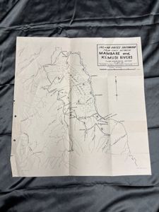 WWII Australian Map for Mambare and Kumusi River