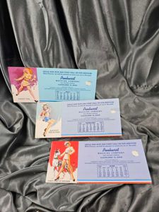 WWII US PINUP CALENDAR CARDS 1944