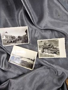 WWII GERMAN PHOTOS (3) VEHICLES FLAK GUN