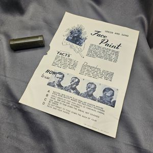 WWII US Face Paint and Instructions