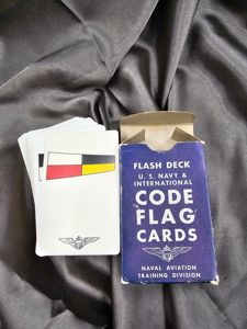 WWII US NAVY CODE FLAG CARDS