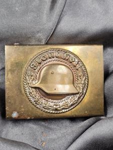 WWI GERMAN FRONT HEIL BELT BUCKLE