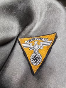 WWII GERMAN FIRST PATTERN CAP EAGLE