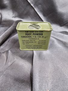 VIETNAM WAR ERA FOOT POWDER TIN