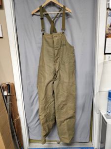 WWII US NAVY FOUL WEATHER OVERALLS