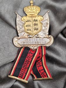 German Wurttemberg post WW1 Warrior League Badge Medal Kriegerverbund