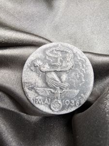 WWII GERMAN 1938 MAY 1ST TINNIE