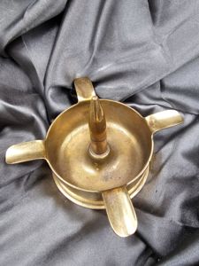 WWII ERA JAPANESE SHELL TRENCH ART ASHTRAY