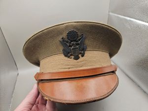 WWI Doughboy Officer's Visor Hat