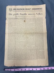 WWII GERMAN WEHRMACHT NEWSLETTER DR. GOEBBEL OCT 1944