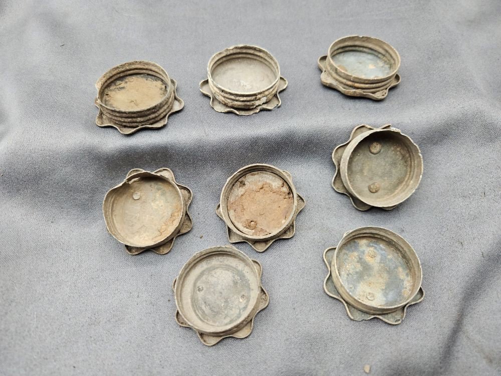 WWI German Stick Grenade Caps Ground Dug — image 4