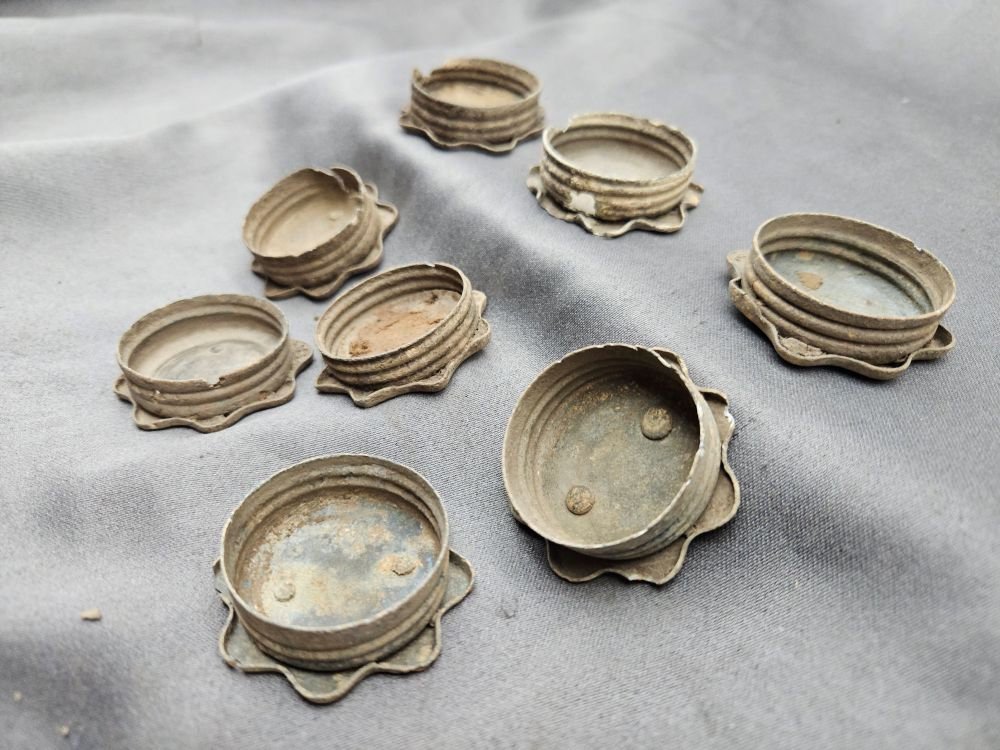 WWI German Stick Grenade Caps Ground Dug — image 5
