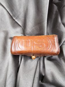 1905 UNIT MARKED .38 REVOLVER CARTRIDGE BOX WITH ORIGINAL SPENT …