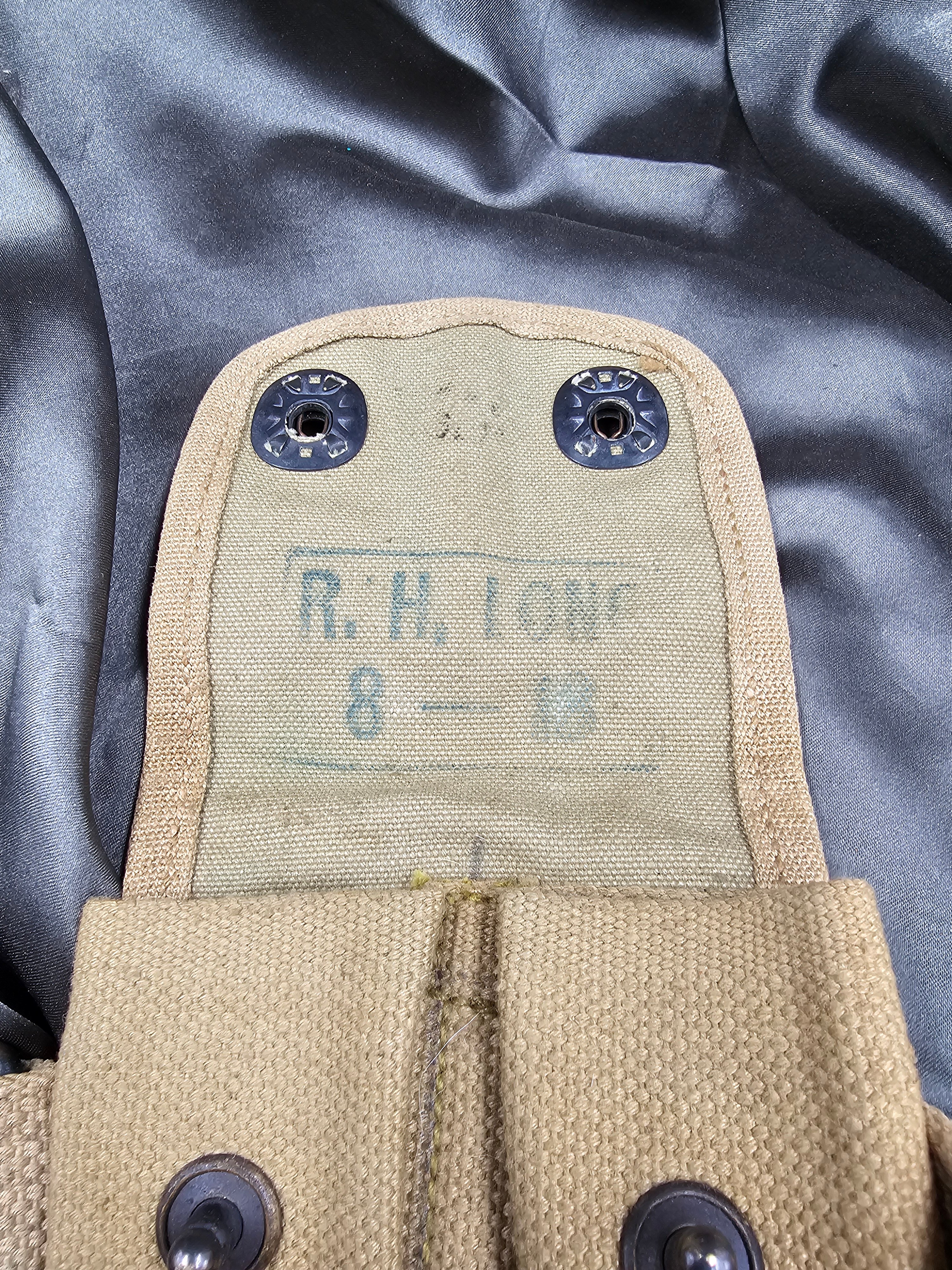 WWI UNIT MARKED PISTOL BELT & HOLSTER — image 6