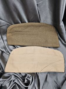 PAIR OF WWII OVERSEAS CAPS SIZE 6 3/4