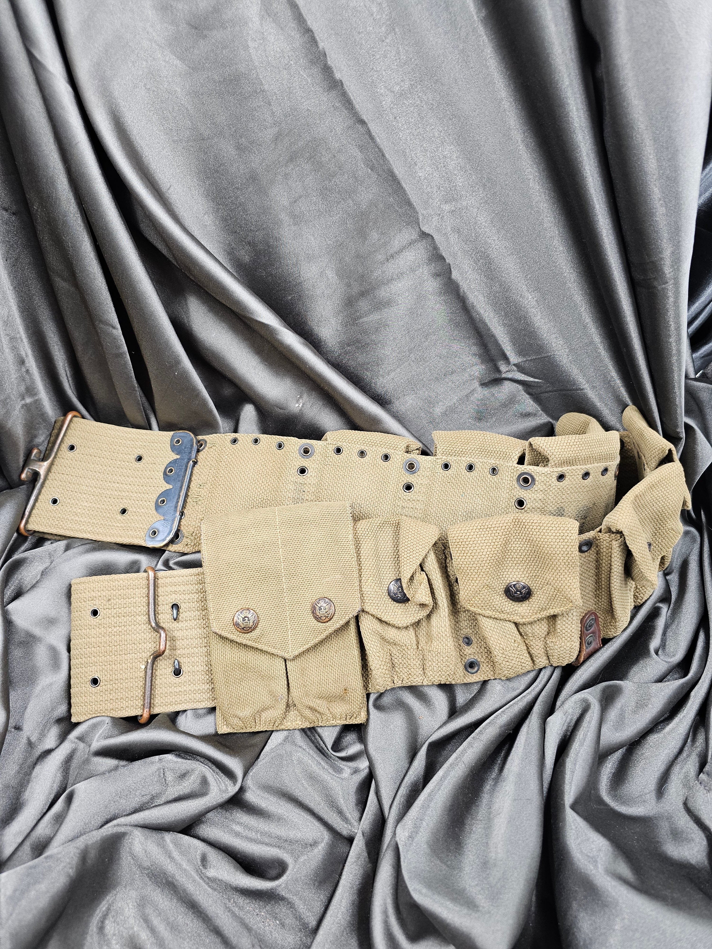 PRE-WWI ARMY EAGLE SNAPS CARTRIDGE BELT — image 2