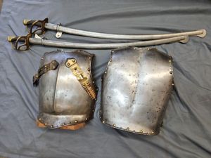 French 19th Century Cavalry Armor and Swords