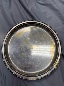 SADDAM HUSSEINS PALACE CRISTOFLE SILVER PLATTER