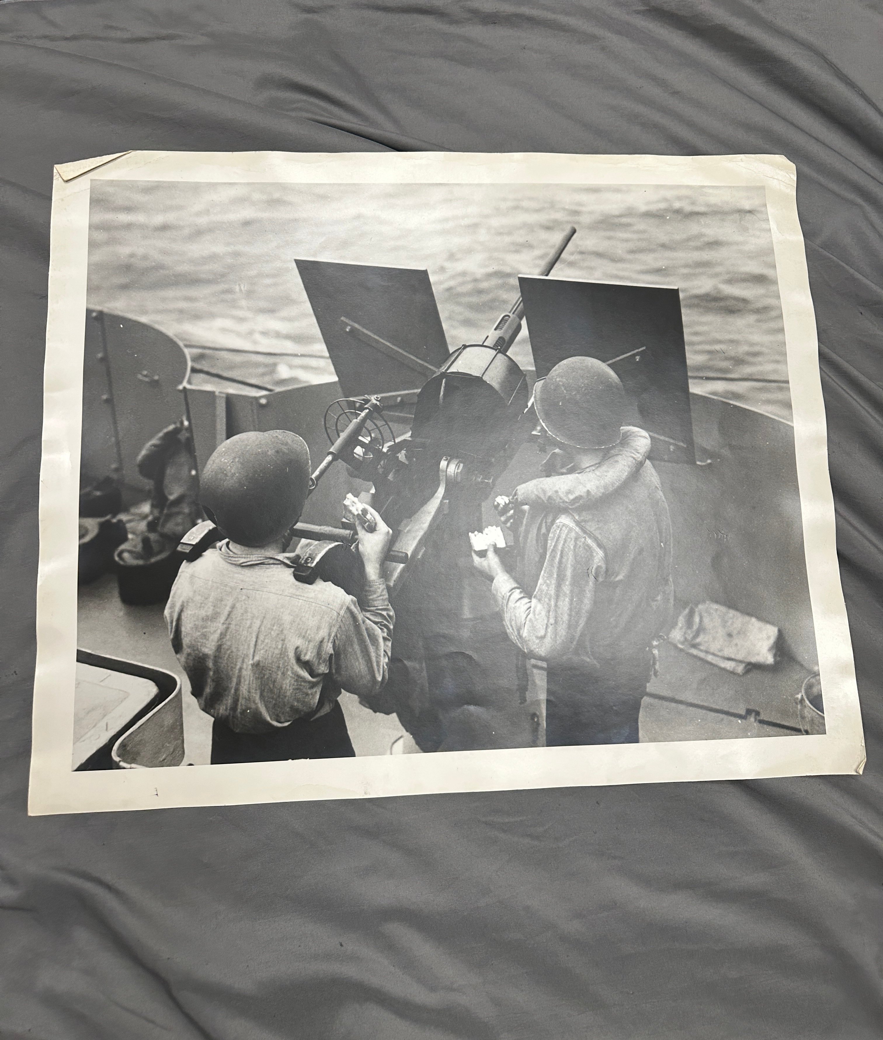 GROUP OF 4 VERY LARGE WWII US NAVY PHOTOGRAPHS — image 2